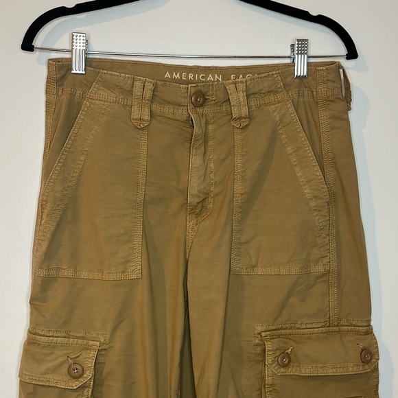 American Eagle Baggy Jogger Stretch size 4 khaki - Picture 4 of 7